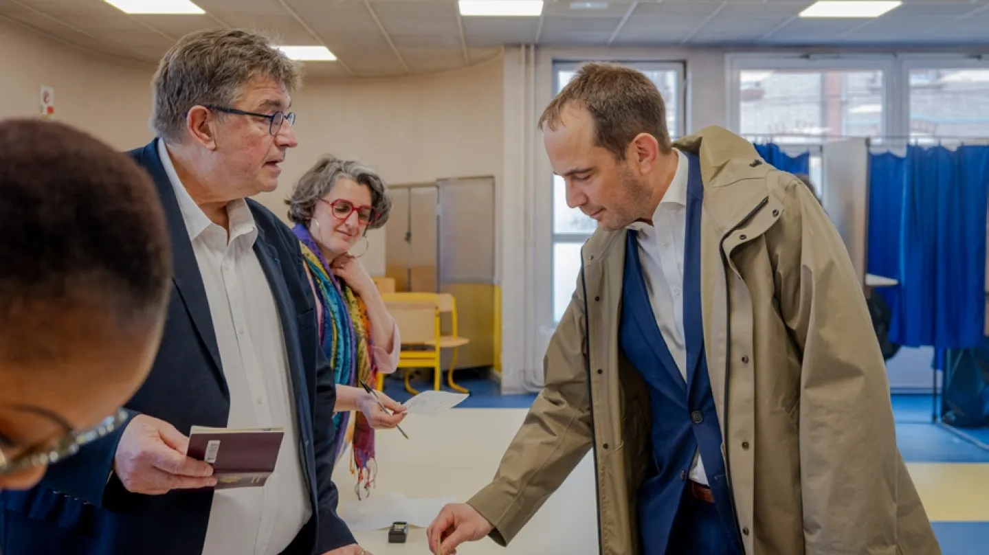 Le maire votant
