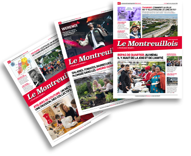 tryptique de couvertures du journal le montreuillois