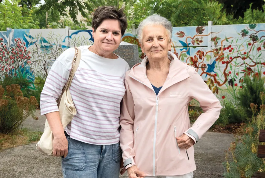 Pascale Geib et Annie Moreau (de gauche à droite)